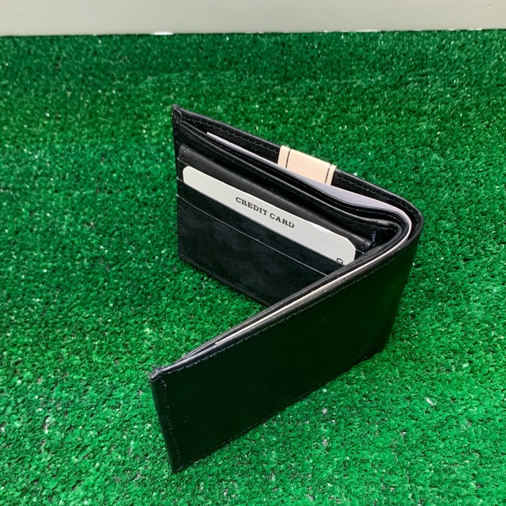 Brand New Leather Slim Wallet For Men Bifold Wallet With ID Window RFID Blocking
